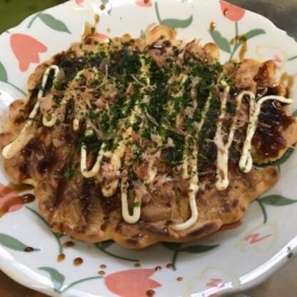 今日のお昼に♪
子供がお好み焼き好きです♡
キャベツをたくさん食べられるしで♡
ご馳走様でしたぁ♡